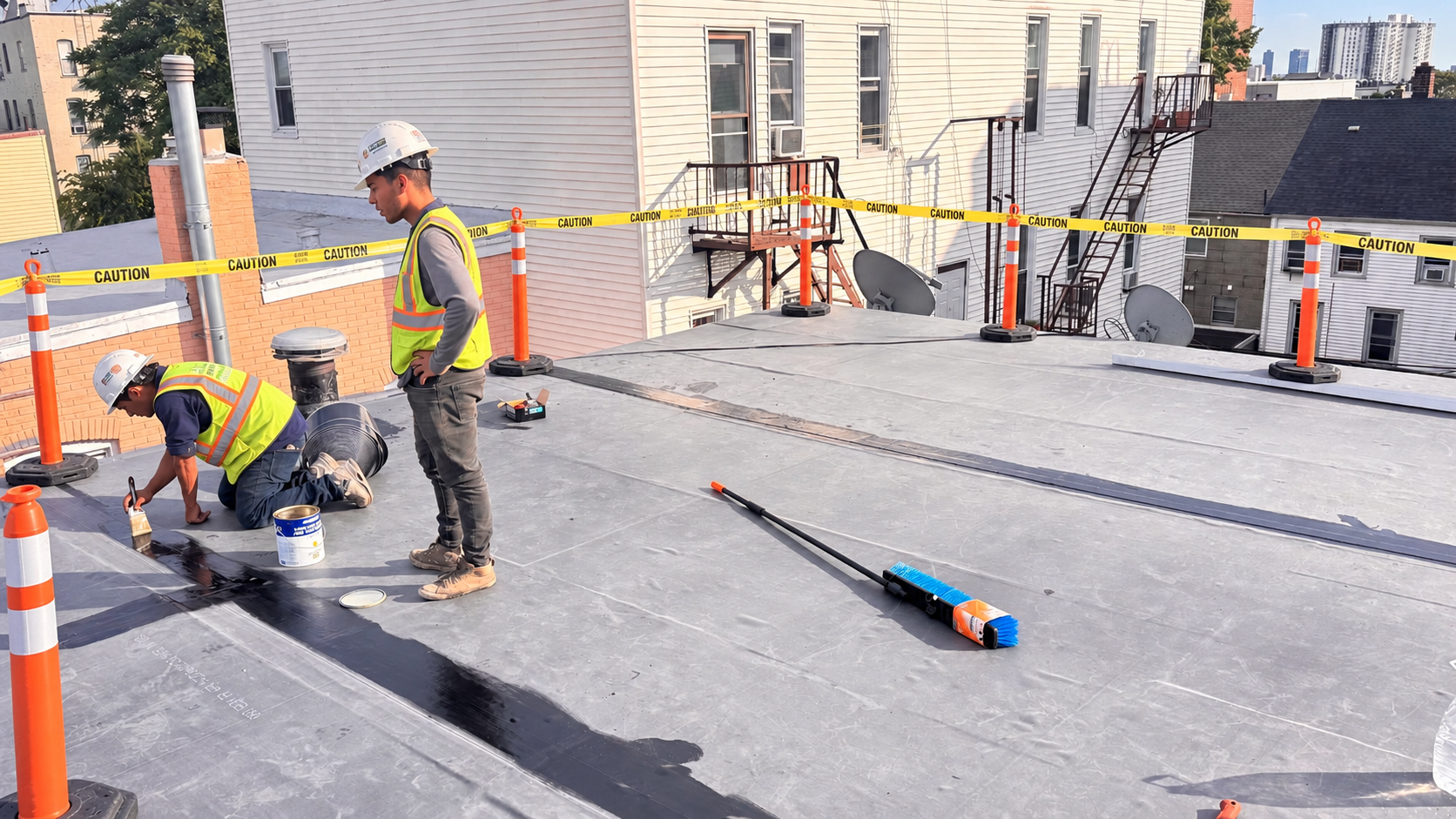 Residential roofing project detail